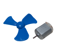 3 Kanatlı Pervane DC Motor Seti Mini Fan Pervane Motor Hobi Deney Seti