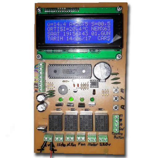 Kuluçka Kontrol Kartı - 4 x 20 LCD'li