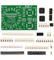 SMD Lehimleme Uygulama Kartı CD4017 NE555 Dönen Işık Kendin Yap Hobi Devresi DIY Lehimleme Kiti Demonte(Montesiz)