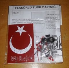 Flaşörlü Türk Bayrağı Hobi Devresi