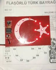 Flaşörlü Türk Bayrağı Hobi Devresi