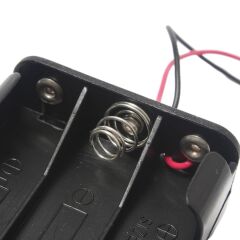 6'lı AA Pil Yuvası (Çift Taraflı ve Barrel Jack Çıkışlı) - Pil Yatağı