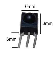10 Adet TSOP4836 36kHz Vishay IR Alıcı Sensör Kısa Bacak 3 Pin