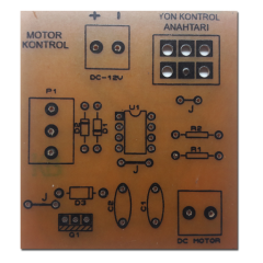 DC Motor Hız ve Yön Kontrol Devresi - Demonte(Montesiz)
