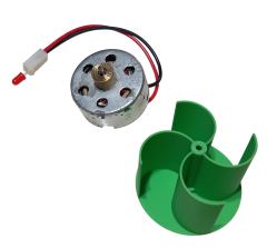Dikey Rüzgar Türbini DC Motor Led Pervane Seti DIY Kendin Yap Hobi Eğitim Deney Kiti