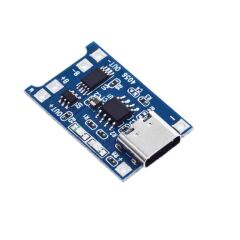 TP4056 Type-C 1S 3.7V LiPo, Li-ion Pil BMS Korumalı Şarj Devresi
