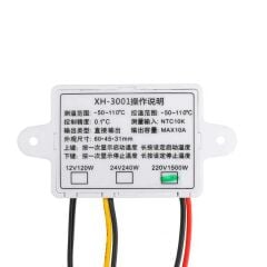 XH-W3001 220V AC Dijital Termostat - 220VAC - 1500W