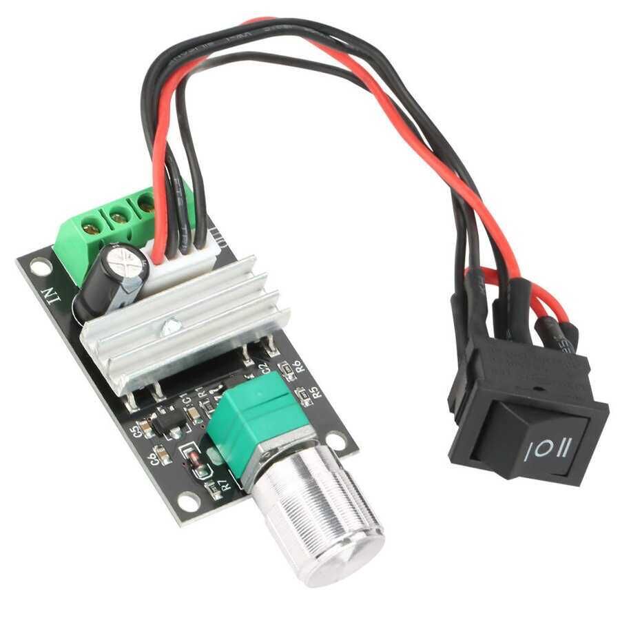 DC 6-24V 3A 80W Çift Yönlü PWM Motor Sürücü Hız Kontrol Devresi
