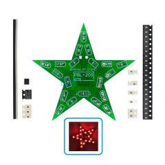 DC 5V Beş Köşeli Yıldız Led Işık Kendin Yap Hobi Devresi DIY Lehimleme Kiti - Demonte(Montesiz)
