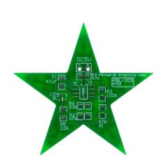 DC 5V Beş Köşeli Yıldız Led Işık Kendin Yap Hobi Devresi DIY Lehimleme Kiti - Demonte(Montesiz)
