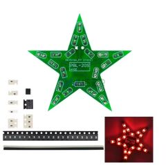 DC 5V Beş Köşeli Yıldız Led Işık Kendin Yap Hobi Devresi DIY Lehimleme Kiti - Demonte(Montesiz)