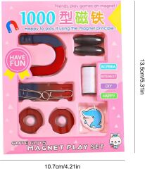 Mıknatıs Oyun Deney Seti Çocuklar İçin Magnet Play Set Eğitici