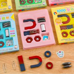 Mıknatıs Oyun Deney Seti Çocuklar İçin Magnet Play Set Eğitici