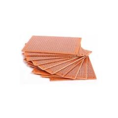 6X13 cm Delikli Bakır Plaket - Delikli Pertinaks Pcb Kartı