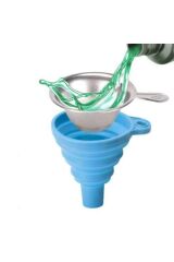 SLA 3D Yazıcı UV Reçine Filtre(Süzgeç)-Silikon Huni Seti - Mavi