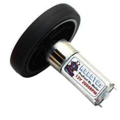 47mm İnce Lastik Tekerlek Hafif Plastik Tekerlek 3mm D Mil Uyumlu (2 Adet)