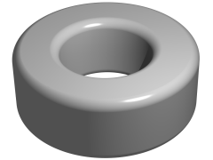 Ferrit Toroid Ring - Demir Nüve Bobin - 12x06x06mm - Plastik