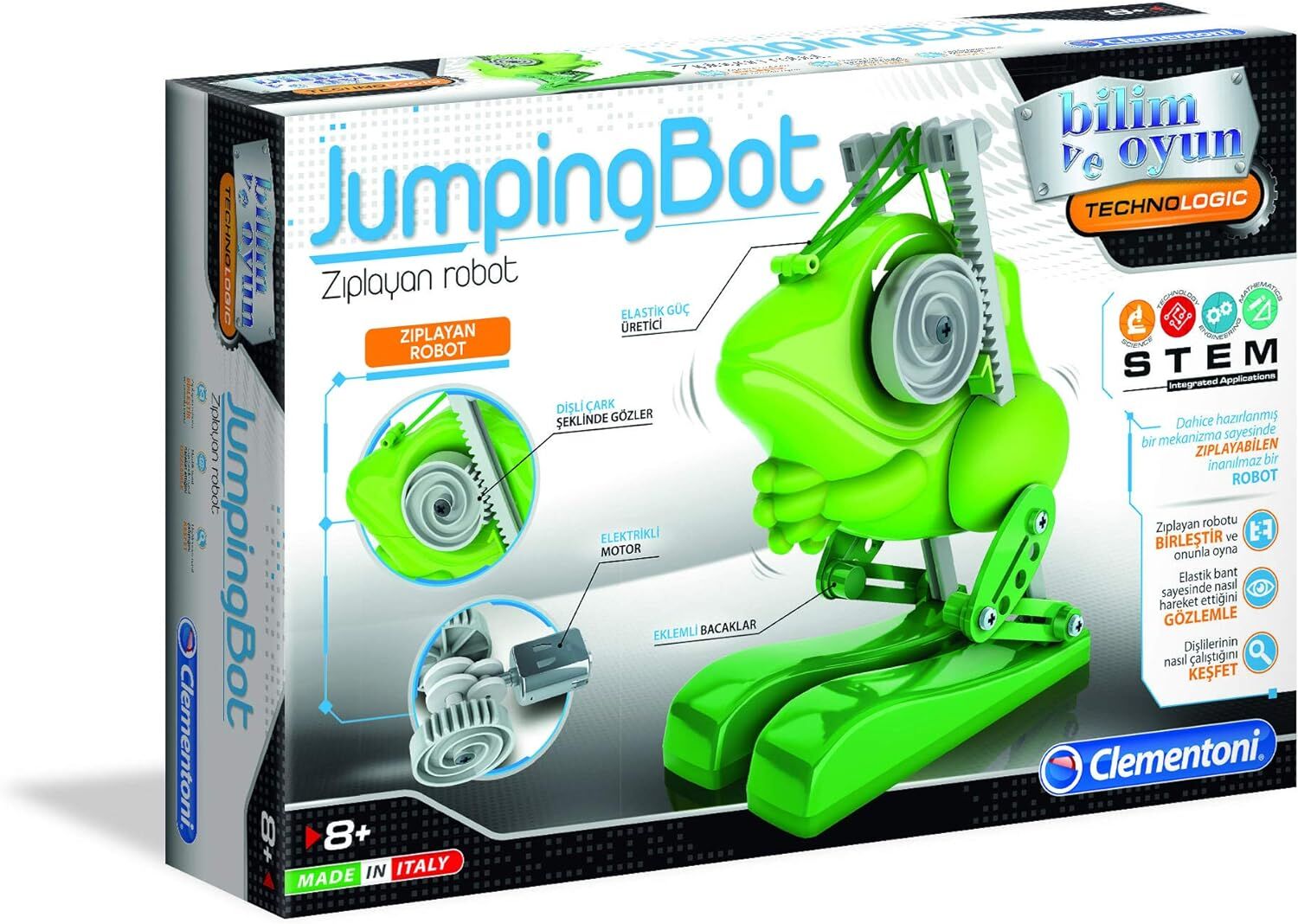 Clementoni - 64956 - Robotik Laboratuvarı JumpingBot Zıplayan Robot