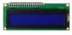 16x2 LCD Ekran - I2C Lehimli Mavi Display