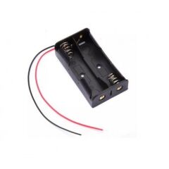 İkili 2 li 18650 Pil Yuvası Kablolu Tutucu 7.4V Pil Şarj Kutusu