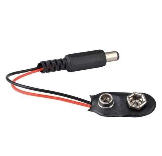 9V Pil Barrel Dönüştürücü Güç Kablo Jaklı Pil Başlığı - I Type
