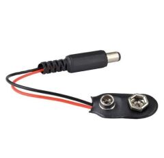 9V Pil Barrel Dönüştürücü Güç Kablo Jaklı Pil Başlığı - I Type