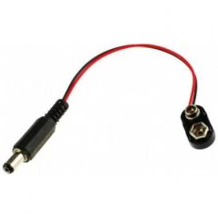 9V Pil Barrel Dönüştürücü Güç Kablo Jaklı Pil Başlığı - I Type