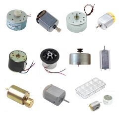 Küçük Tip Elektrik DC Motor Deney Seti Kutulu - 10 Adet (Titreşim ve Oyuncak Motoru Hediyeli)