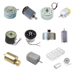 Küçük Tip Elektrik DC Motor Deney Seti Kutulu - 10 Adet (Titreşim ve Oyuncak Motoru Hediyeli)