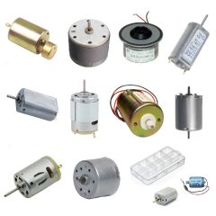 Büyük Tip Elektrik DC Motor Deney Seti Kutulu - 10 Adet (Titreşim ve Oyuncak Motoru Hediyeli)