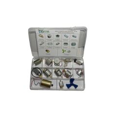 Büyük Tip Elektrik DC Motor Deney Seti Kutulu - 10 Adet (Titreşim ve Oyuncak Motoru Hediyeli)