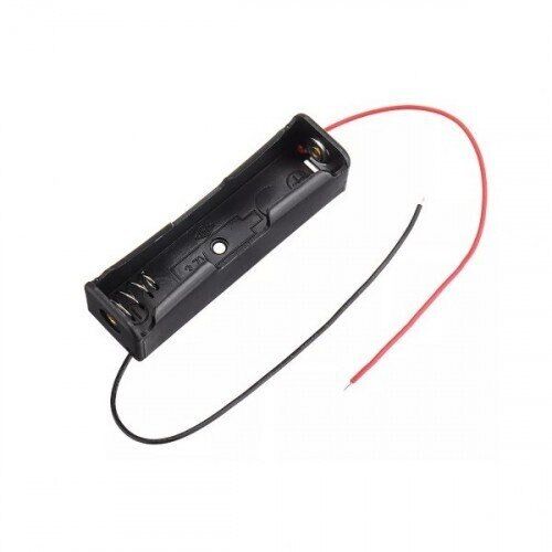 Tekli 1 li 18650 Pil Yuvası Kablolu Tutucu 3.7V Pil Şarj Kutusu
