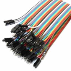 20cm 40 Pin Ayrılabilen Dişi-Erkek Jumper  Dupont Kablo