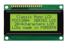 4x20 Karakter Lcd Ekran Yeşil - 2004D