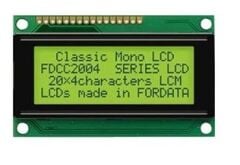 4x20 Karakter Lcd Ekran Yeşil - 2004D