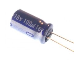 100uF 16V Elektrolitik Kondansatör 6x11mm - 10 Adet