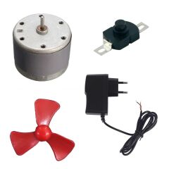Adaptörlü Anahtarlı Basit Motor Deney Seti - Öğrenci Elektrik Devresi