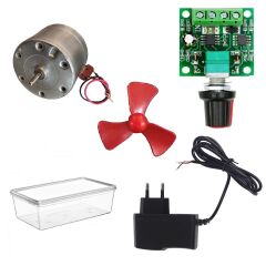 Kutulu Hızı Ayarlı Basit Motor Deney Seti - Öğrenci Elektrik Devresi