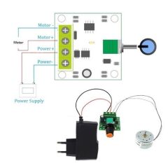 Kutulu Hızı Ayarlı Basit Motor Deney Seti - Öğrenci Elektrik Devresi