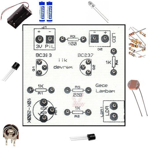 İlk Devrem Gece Lambası - Kendin Yap Kiti