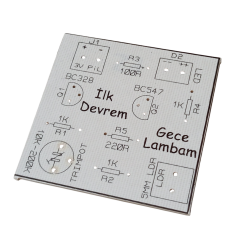 İlk Devrem Gece Lambası Kendin Yap Hobi Devresi DIY Lehimleme Kiti Demonte(Montesiz)