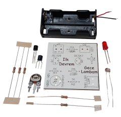 İlk Devrem Gece Lambası Kendin Yap Hobi Devresi DIY Lehimleme Kiti Demonte(Montesiz)
