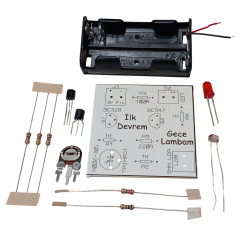 İlk Devrem Gece Lambası Kendin Yap Hobi Devresi DIY Lehimleme Kiti Demonte(Montesiz)