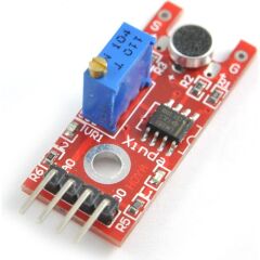Arduino Ses Algılama Mikrofon Sensör Modülü 4 Pin Kırmızı Board KY-037