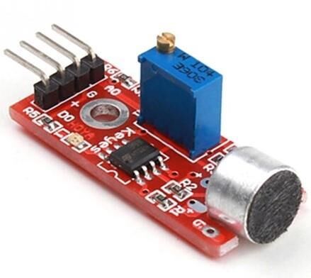 Arduino Ses Algılama Mikrofon Sensör Modülü 4 Pin Kırmızı Board KY-037