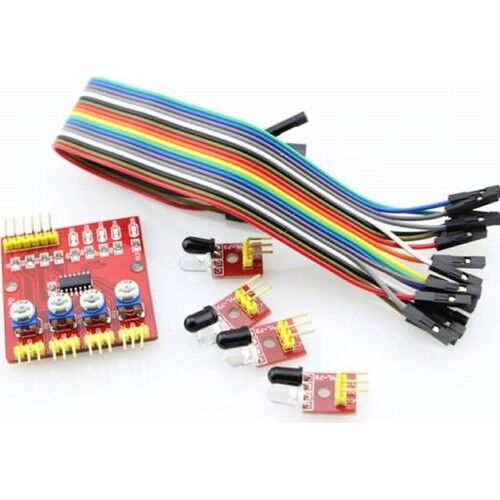 Arduino 4'lü Çizgi Izleyen Sensör Seti 4 Way Tracking Module