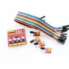 Arduino 4'lü Çizgi İzleyen Sensör Seti 4 Way Tracking Module