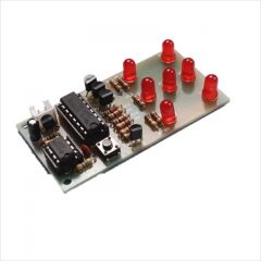 DC 5V Elektronik Zar CD4017 NE555 5mm LED Hobi Devresi DIY Lehimleme Kiti - Demonte(Montesiz)