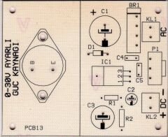 0-30V 1.5A Ayarlı Güç Kaynağı Devresi AC Giriş DC Çıkış - Demonte(Montesiz)