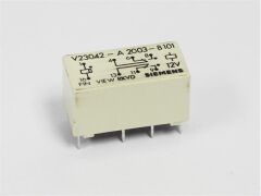 V23042-A2003-B201 (12V) Siemens Mini Röle Çift Kontak 8 Pin